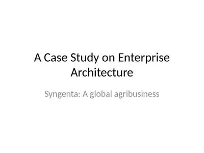 A Case Study on  Enterprise