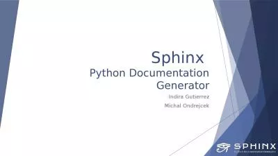 Sphinx  Python Documentation Generator