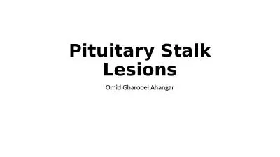 Pituitary Stalk  Lesions