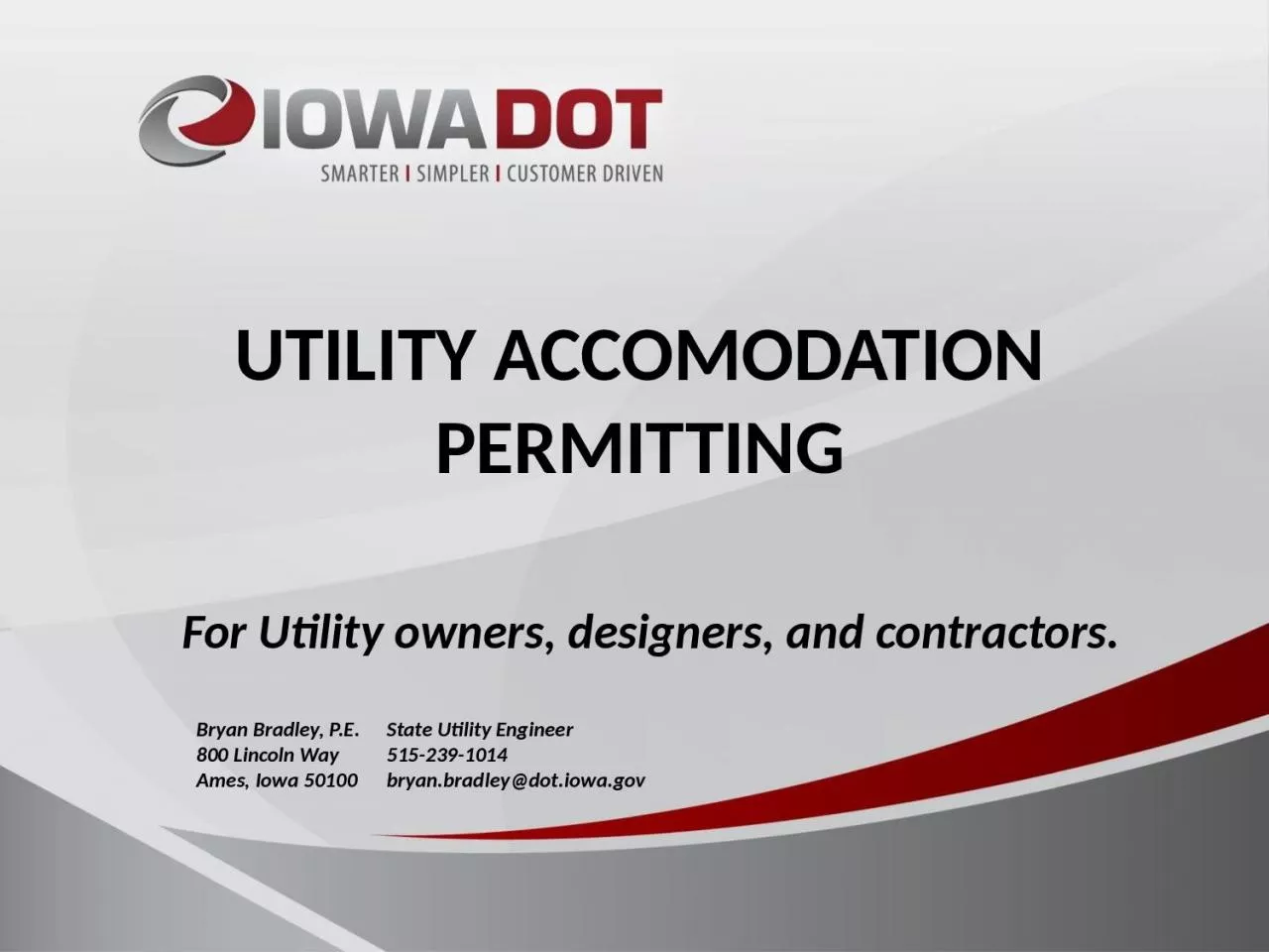 PPT-UTILITY ACCOMODATION PERMITTING