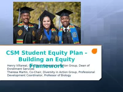 CSM Student  E quity Plan -