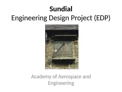 Sundial Engineering Design Project (EDP)