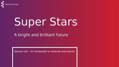 Super Stars A bright and brilliant future