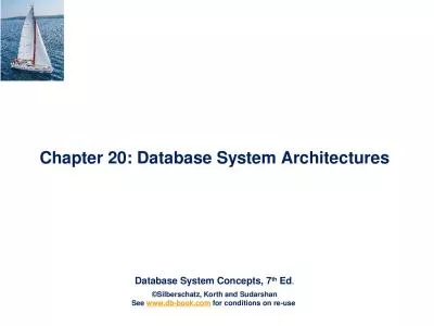 Chapter 20: Database System Architectures