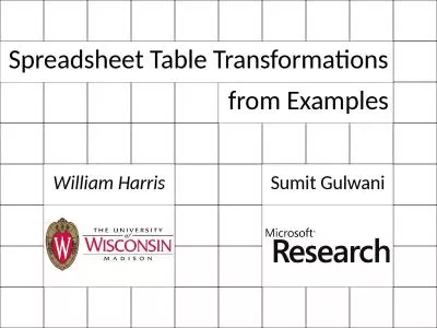 Spreadsheet Table Transformations