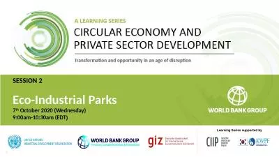 SESSION 2 Eco-Industrial Parks