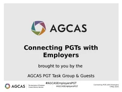 Connecting PGTs with Employers