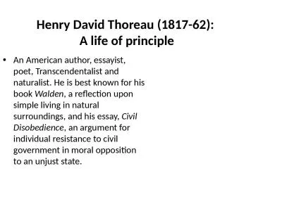 Henry David Thoreau (1817-62):