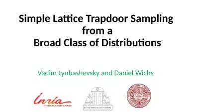 Simple Lattice Trapdoor Sampling