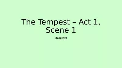 The Tempest – Act 1, Scene 1