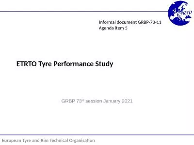 ETRTO Tyre Performance Study