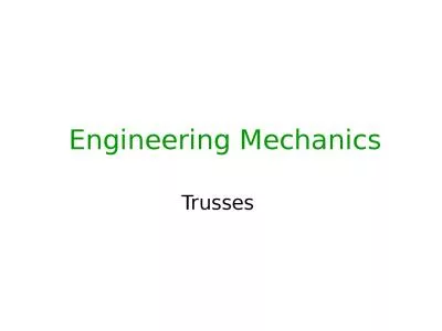 Engineering Mechanics Trusses