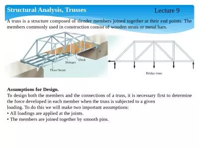 Structural  Analysis, Trusses