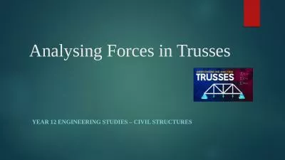 Analysing Forces in Trusses