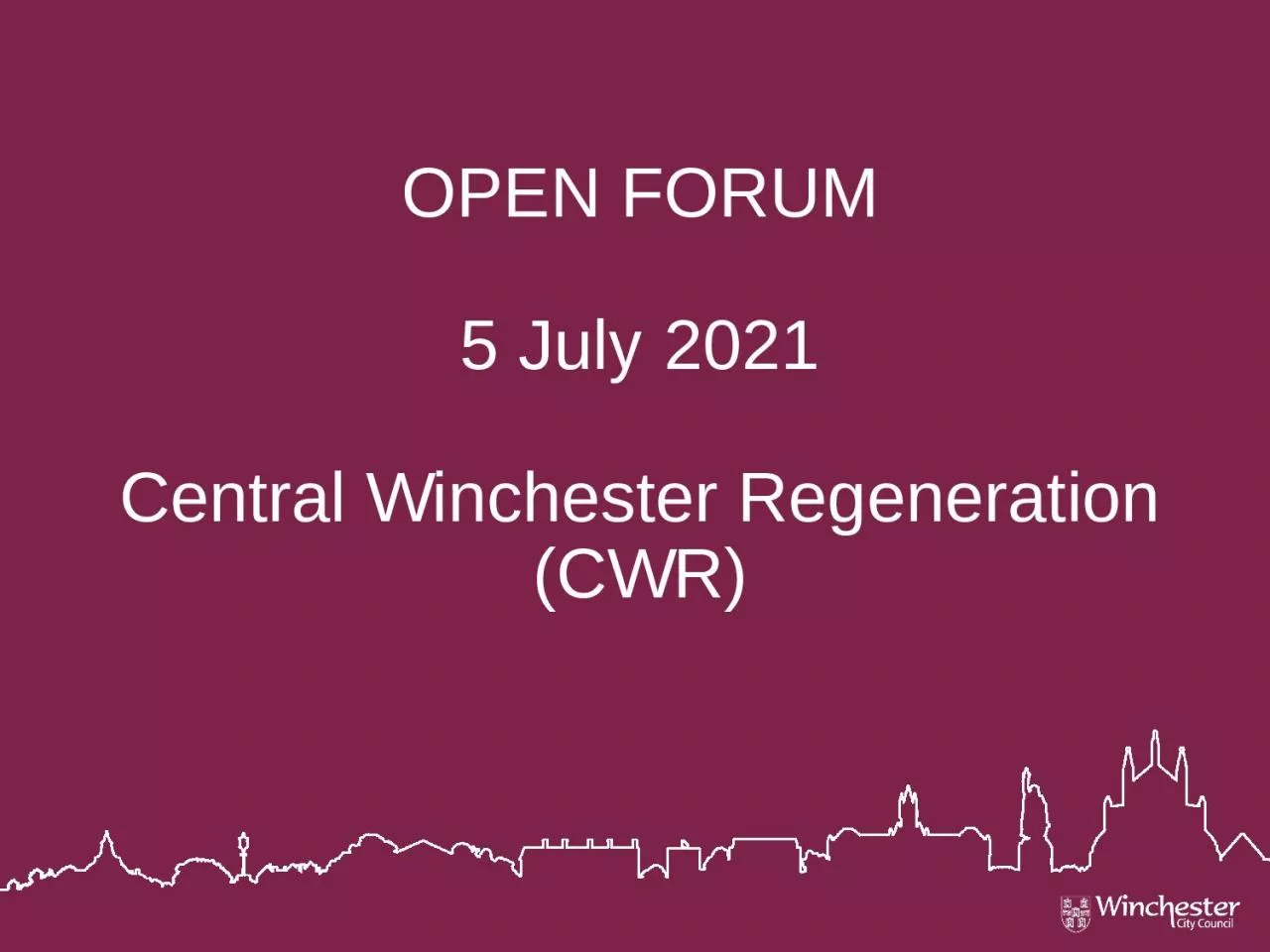 PPT-OPEN FORUM 5 July 2021