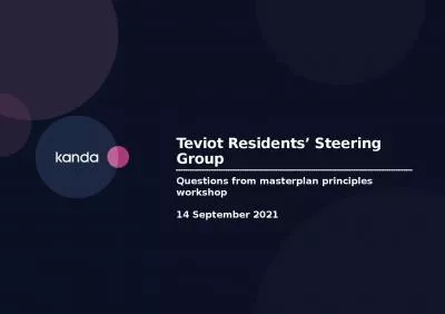 Teviot Residents’ Steering Group