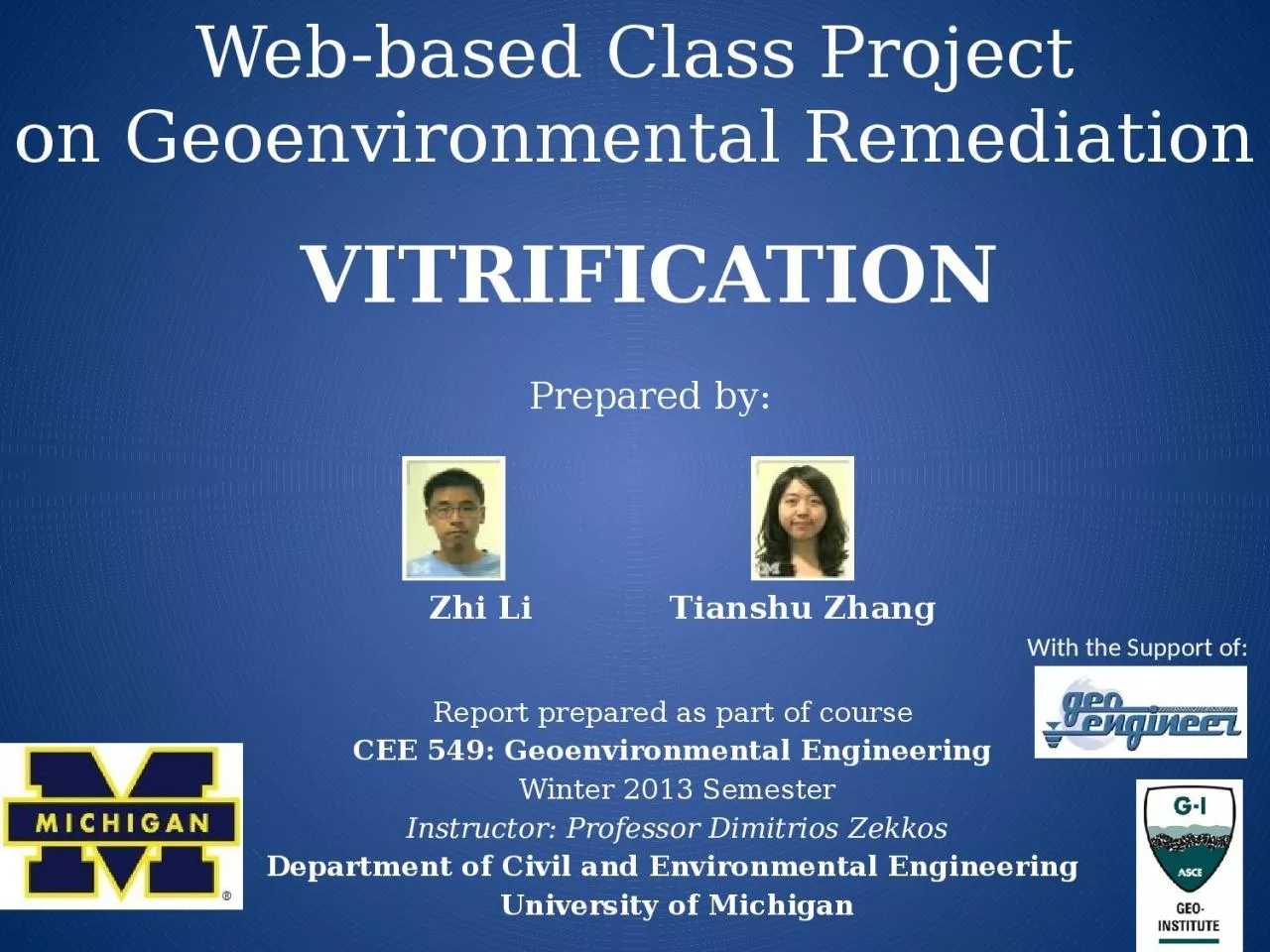 PPT-Web-based Class Project on Geoenvironmental Remediation