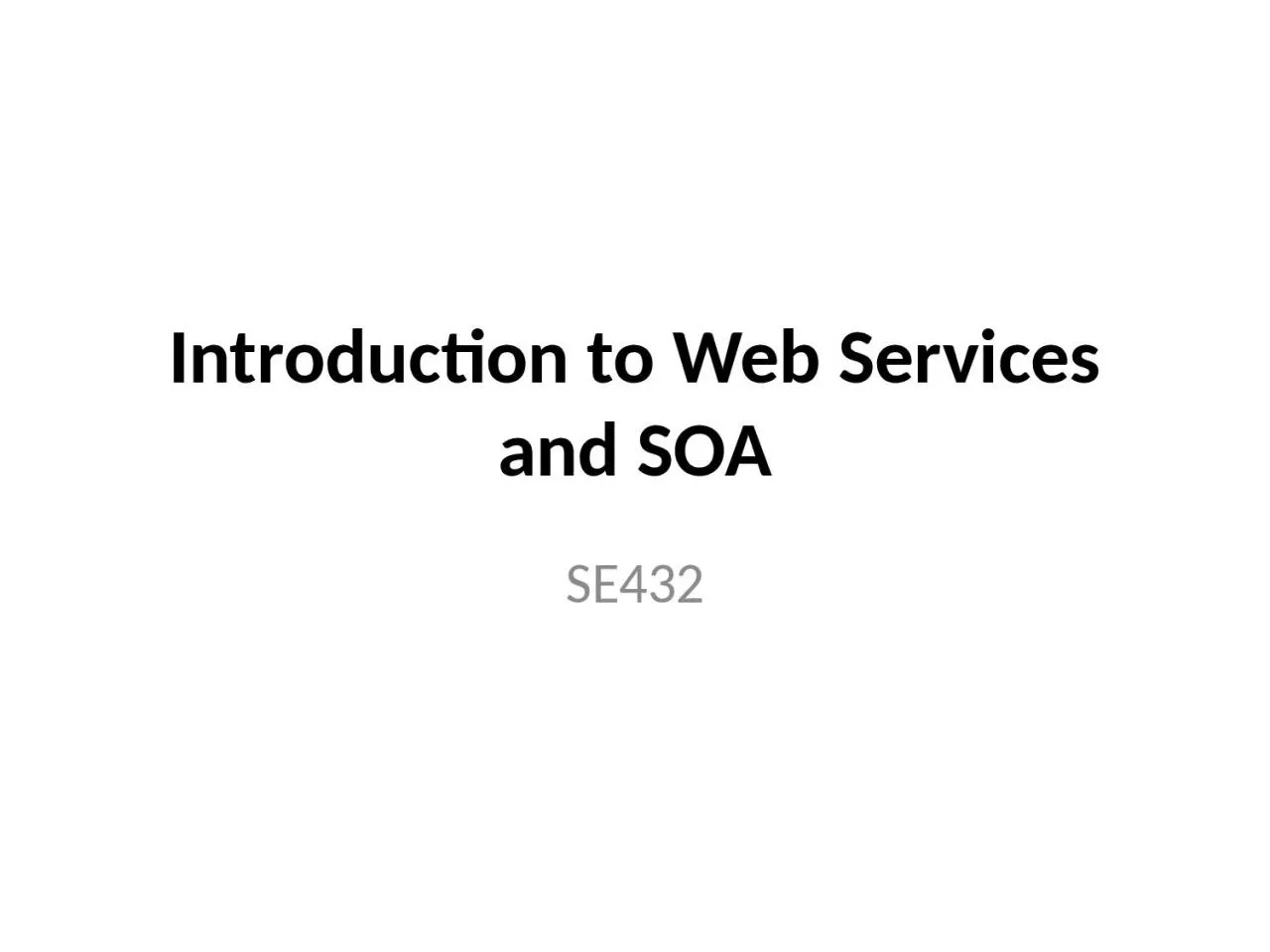 PPT-Introduction to Web Services