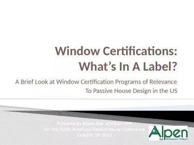 Window Certifications: What’s In A Label?