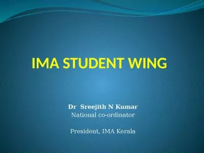 IMA STUDENT WING Dr   Sreejith