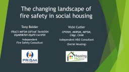 The changing landscape of fire safety in social housing