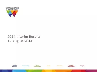2014 Interim Results  19 August 2014
