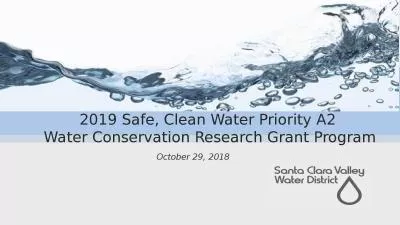 2019 Safe, Clean Water Priority A2