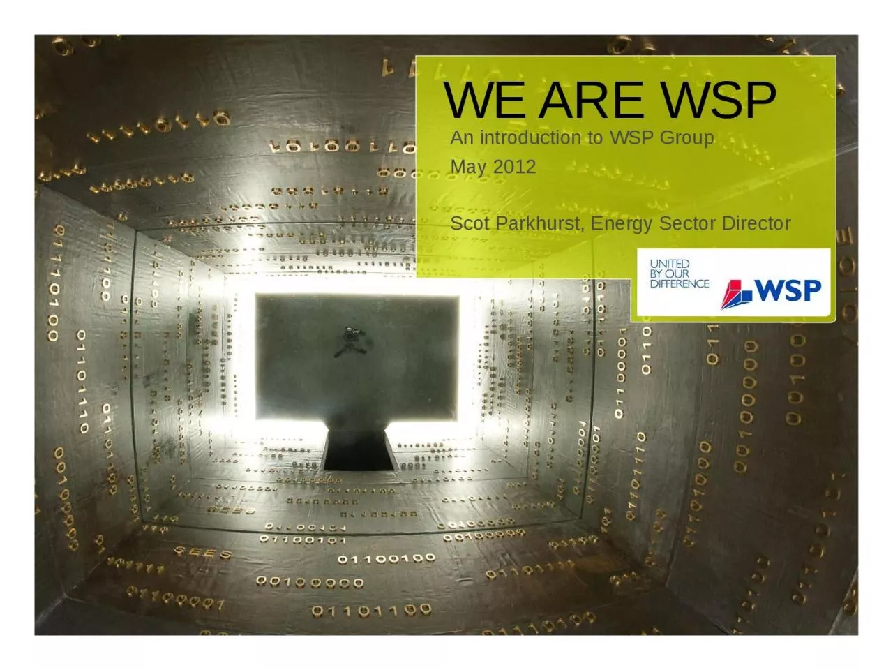 PPT-WE ARE WSP An introduction to WSP Group