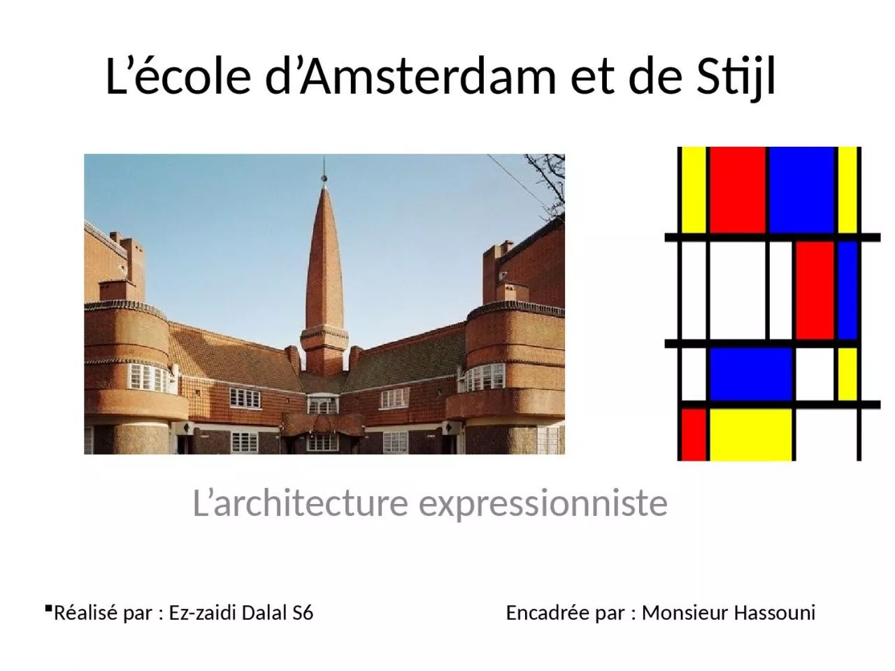 PPT-L’école d’Amsterdam et de Stijl