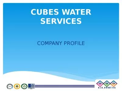 CUBES WATER SERVICES COMPANY PROFILE