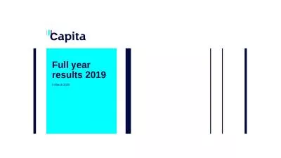 Full year  results 2019 5 March 2020