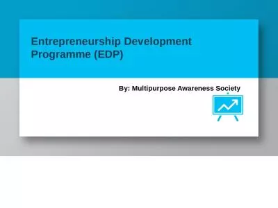 Entrepreneurship Development Programme (EDP)