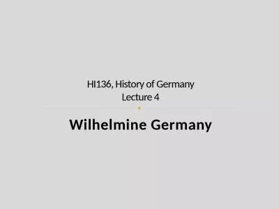 Wilhelmine  Germany HI136, History of Germany