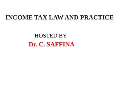 INCOME TAX LAW AND PRACTICE