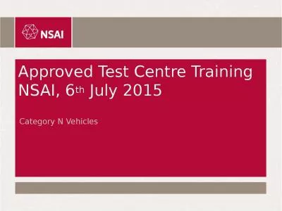 Approved Test Centre Training