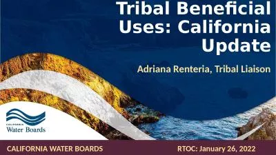 Tribal Beneficial Uses: California Update