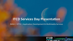 ITCD Services Day Presentation