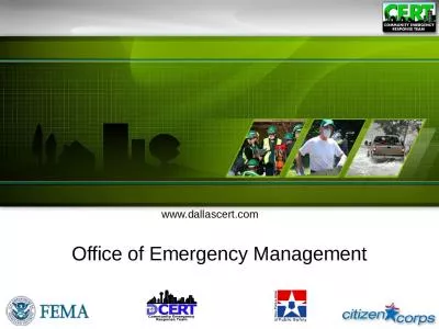www.dallascert.com Office of Emergency Management