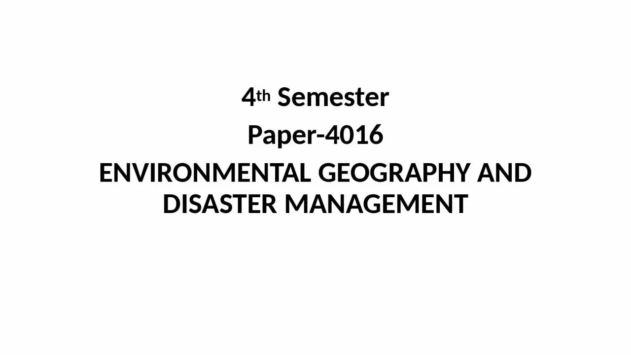 PPT-4 th Semester Paper-4016