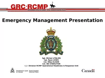 Emergency Management Presentation