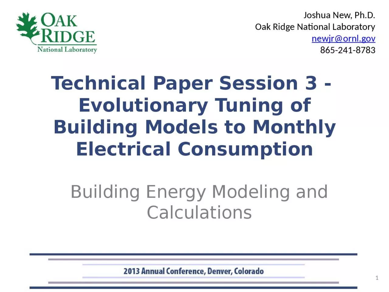 Technical Paper Session 3 -