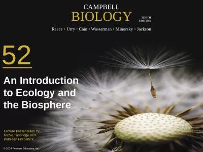 52 An Introduction to Ecology and the Biosphere