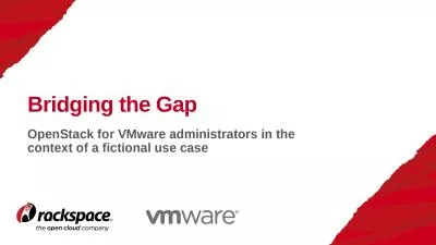 OpenStack  for VMware administrators in the context of a fictional use case