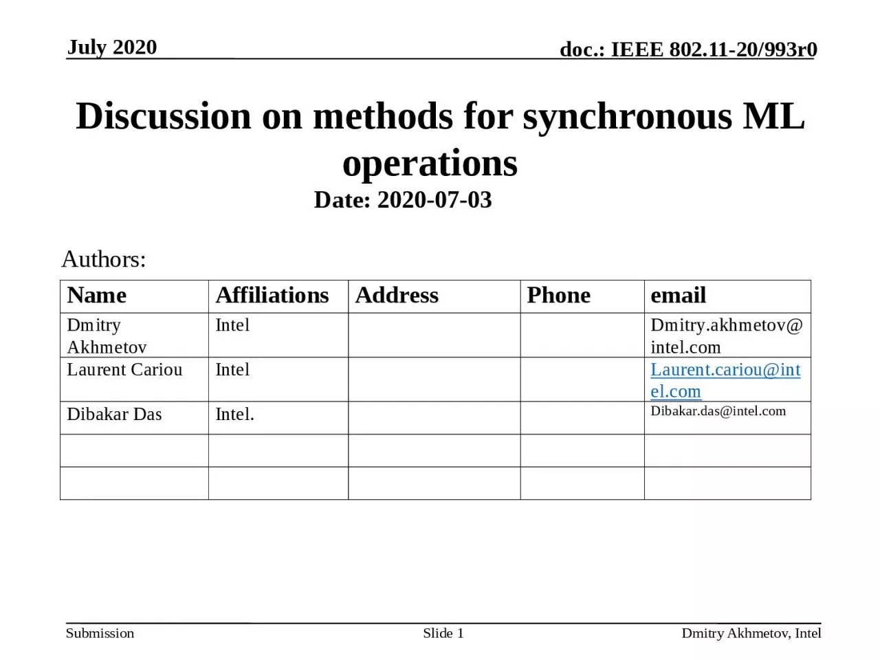 PPT-July 2020 Dmitry Akhmetov, Intel