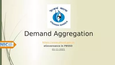 Demand Aggregation https://www.pbssd.gov.in