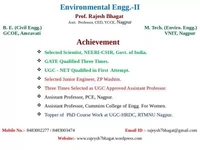 Environmental  Engg .-II