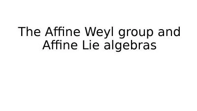 The Affine Weyl group and Affine Lie algebras