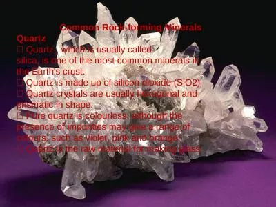 Common Rock-forming Minerals