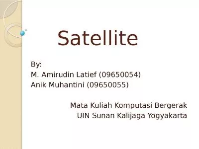 Satellite By : M.  Amirudin