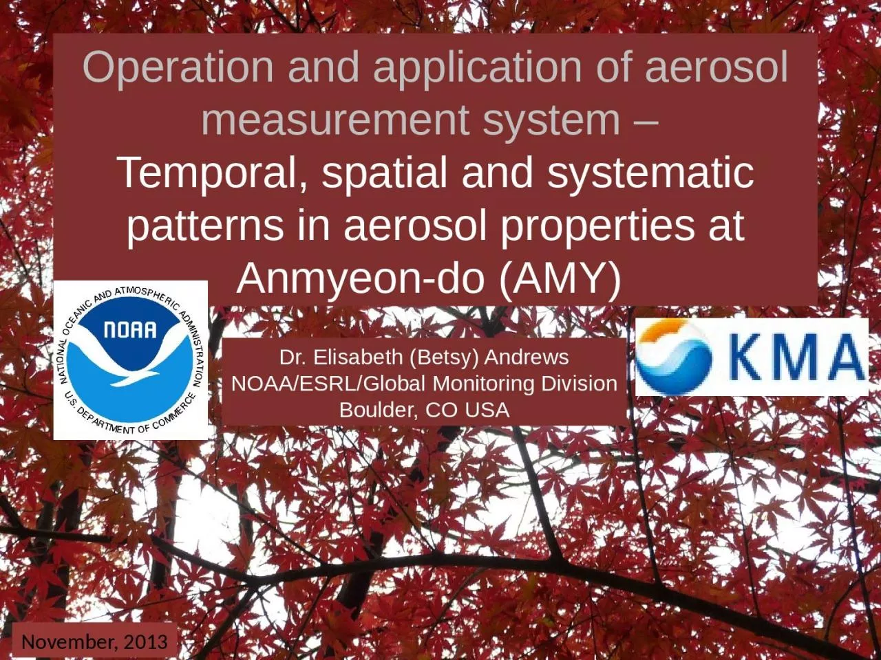 PPT-Operation and application of aerosol measurement system –